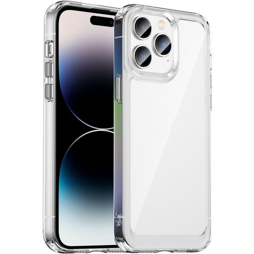 Mobigear Crystal Coque Transparente iPhone 14 Pro Max Coque arrière Rigide - Transparent