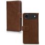Mobilize Wallet Housse iPhone Air Etui en Cuir Véritable Porte-Monnaie - Marron