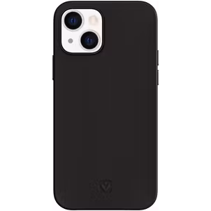 Valenta Snap Luxe Coque iPhone 13 Coque arrière en Cuir Véritable - Noir