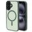 Mobiparts Hardcover iPhone 16 MagSafe Plastique rigide Coque arrière - Satin Green