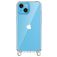 Mobigear Bungy iPhone 15 Plastique rigide Coque arrière - Argent