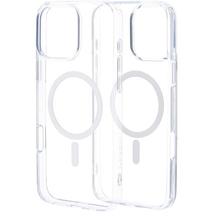 Mobiparts Hardcover Transparent iPhone 16 Pro Max MagSafe Plastique rigide Coque arrière - Transparent
