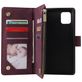 Mobigear Zipper Housse Samsung Galaxy Note 10 Lite Etui Porte-Monnaie - Rouge