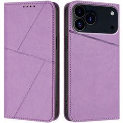 Mobigear Frosted Flip Housse iPhone 17 Pro Etui Porte-Monnaie - Violet