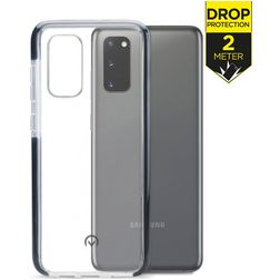 Mobilize Shatterproof Coque Samsung Galaxy S20 Coque arrière Rigide Anti-Chocs - Transparent / Noir