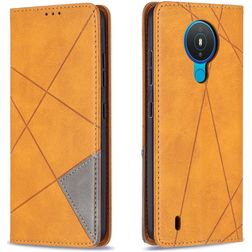 Mobigear Rhombus Slim Housse Nokia 1.4 Etui - Cognac