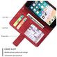 Mobigear Rhombus Housse iPhone SE (2022) Etui Porte-Monnaie - Rouge