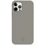 Valenta Snap Luxe Coque iPhone 12 Pro Max Coque arrière en Cuir Véritable - Gris