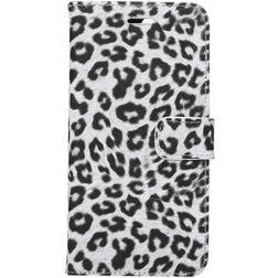 Mobigear Leopard Housse iPhone 7 Plus Etui Porte-Monnaie - Blanc