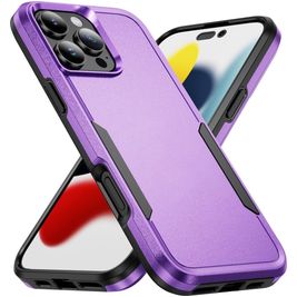 Mobigear Heavy Armor Coque iPhone 16 Pro Max Coque arrière Rigide Anti-Chocs - Violet