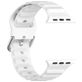Mobigear Bumpy Bracelet Silicone Apple Watch Fermeture boucle ardillon - 49/46/45/44 mm - Blanc