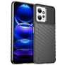 Mobigear Groove Coque Xiaomi Redmi Note 12 Coque arrière en TPU Souple - Noir
