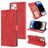 Mobigear Wallet Housse iPhone 14 Pro Max Etui Porte-Monnaie - Rouge