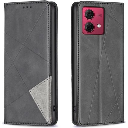 Mobigear Rhombus Slim Motorola Moto G84 Étui - Noir