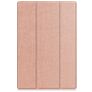 Mobigear Tri-Fold Gel Coque Samsung Galaxy Tab A8 10.5 (2021) Etui en TPU,Similicuir - Rose doré