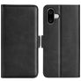 Mobigear Slim Magnet Housse iPhone 16 Plus Etui Porte-Monnaie - Noir