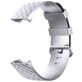 Mobigear Cross Bracelet Silicone Fitbit Charge 4 Fermeture boucle ardillon - Argent