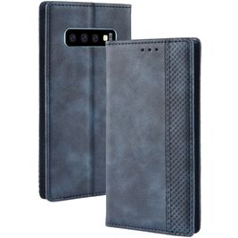 Mobigear Sensation Housse Samsung Galaxy S10 Etui Porte-Monnaie - Bleu