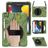 Mobigear SureGrip XGuard Coque iPad 8 (2020) Coque arrière en Plastique rigide,Silicone + Porte-crayon + Bandoulière + Support Amovible - Camouflage
