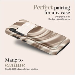 MIO - Porte Cartes en - 3 Cartes - Compatible MagSafe - Silky Dreams