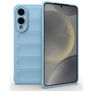 Mobigear Bumpy Samsung Galaxy S25 Edge TPU souple Coque arrière - Bleu