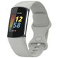 Mobigear Sport Dual Bracelet Silicone Fitbit Charge 5 Fermeture à clou et passant - Gris