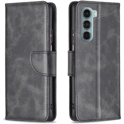 Mobigear Excellent Housse Motorola Moto G200 5G Etui Porte-Monnaie - Noir