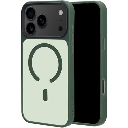 Mobiparts Hardcover Coque iPhone 18 Pro Max MagSafe Coque arrière Rigide - Satin Green