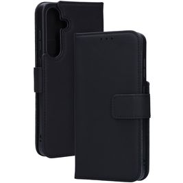 Mobiparts Housse Samsung Galaxy S25 Plus Etui en Cuir Véritable Porte-Monnaie - Noir