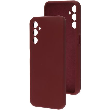 Mobiparts Coque Samsung Galaxy A14 Coque arrière en Silicone - Plum Red
