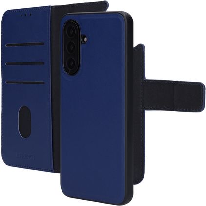 Mobiparts Housse Samsung Galaxy A17 Etui avec Coque Détachable en Cuir Véritable Porte-Monnaie - Bleu