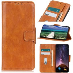 Mobigear Classy Housse iPhone 14 Pro Etui Porte-Monnaie - Cognac