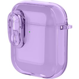 Mobigear Crystal Clip Coque Apple AirPods 2 Coque Rigide - Violet
