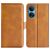 Mobigear Slim Magnet Housse HONOR X7 Etui Porte-Monnaie - Cognac