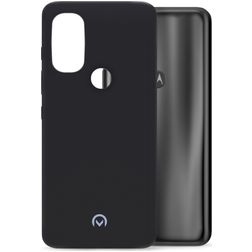 Mobilize Rubber Gelly Coque Motorola Moto G71 5G Coque arrière en TPU Souple - Matt Black