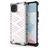 Mobigear Honeycomb Coque Realme C21 Coque arrière Rigide Anti-Chocs - Blanc