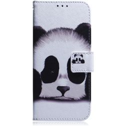 Mobigear Design Housse Samsung Galaxy A21 Etui Porte-Monnaie - Panda