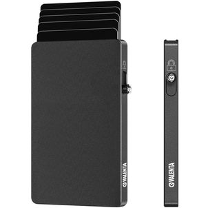 Valenta Cardprotector - Porte Cartes en en Aluminium - 7 Cartes - Compatible MagSafe - Dark Grey