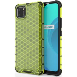 Mobigear Honeycomb Coque Realme C11 (2020) Coque arrière Rigide Anti-Chocs - Vert