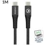 Mobilize Strong Nylon Câble USB-C vers USB-C 1 mètre - Noir