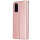 Mobigear Zipper Wallet Luxury Rose Gold Case Samsung Galaxy S20