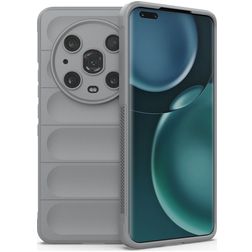 Mobigear Bumpy HONOR Magic 4 Pro TPU souple Coque arrière - Gris