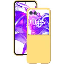 Mobigear Colors Coque Motorola Razr 50 Ultra Coque arrière Rigide - Jaune