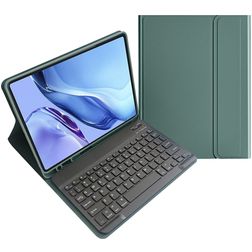 Mobigear Keys Coque iPad Air 11 Pouces (2024) Etui Clavier Bluetooth QWERTY + Porte-crayon - Vert