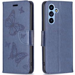 Mobigear Butterfly Housse Samsung Galaxy A54 Etui Porte-Monnaie - Bleu
