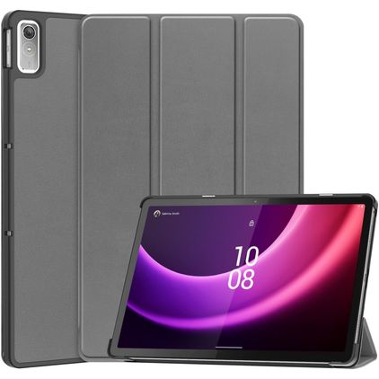Mobigear Tri-Fold Coque Lenovo Tab P11 Gen 2 Etui - Gris
