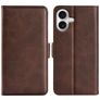 Mobigear Slim Magnet Housse iPhone 17 Etui Porte-Monnaie - Marron