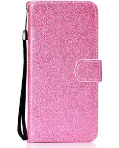 Mobigear Glitter Housse Huawei Y6p Etui Porte-Monnaie - Rose