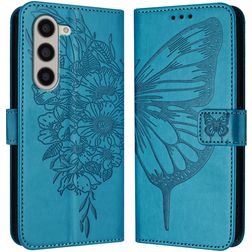 Mobigear Butterfly Housse Samsung Galaxy Z Fold 6 Etui Porte-Monnaie - Bleu