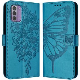 Mobigear Butterfly Housse Nokia G42 Etui Porte-Monnaie - Bleu